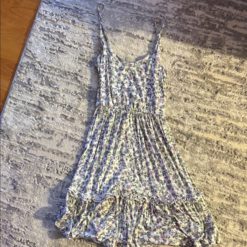 Ardene Floral Mini Dress - Blue and Purple